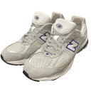 【中古】NEW BALANCE×BEAUTY＆YOUTH「ML2002R6」ローカットスニーカー ライトグレー サイズ：28．0【価格見直し】