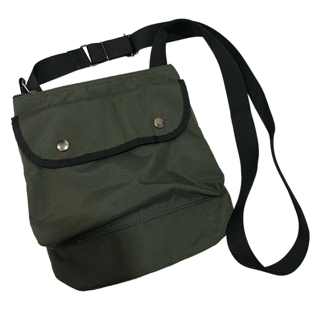 【中古】MHL×POETER　「TWO STUDS SHOULDER BAG」 ショルダーバッグ カーキ 【110823】（マーガレットハウエル ポーター）