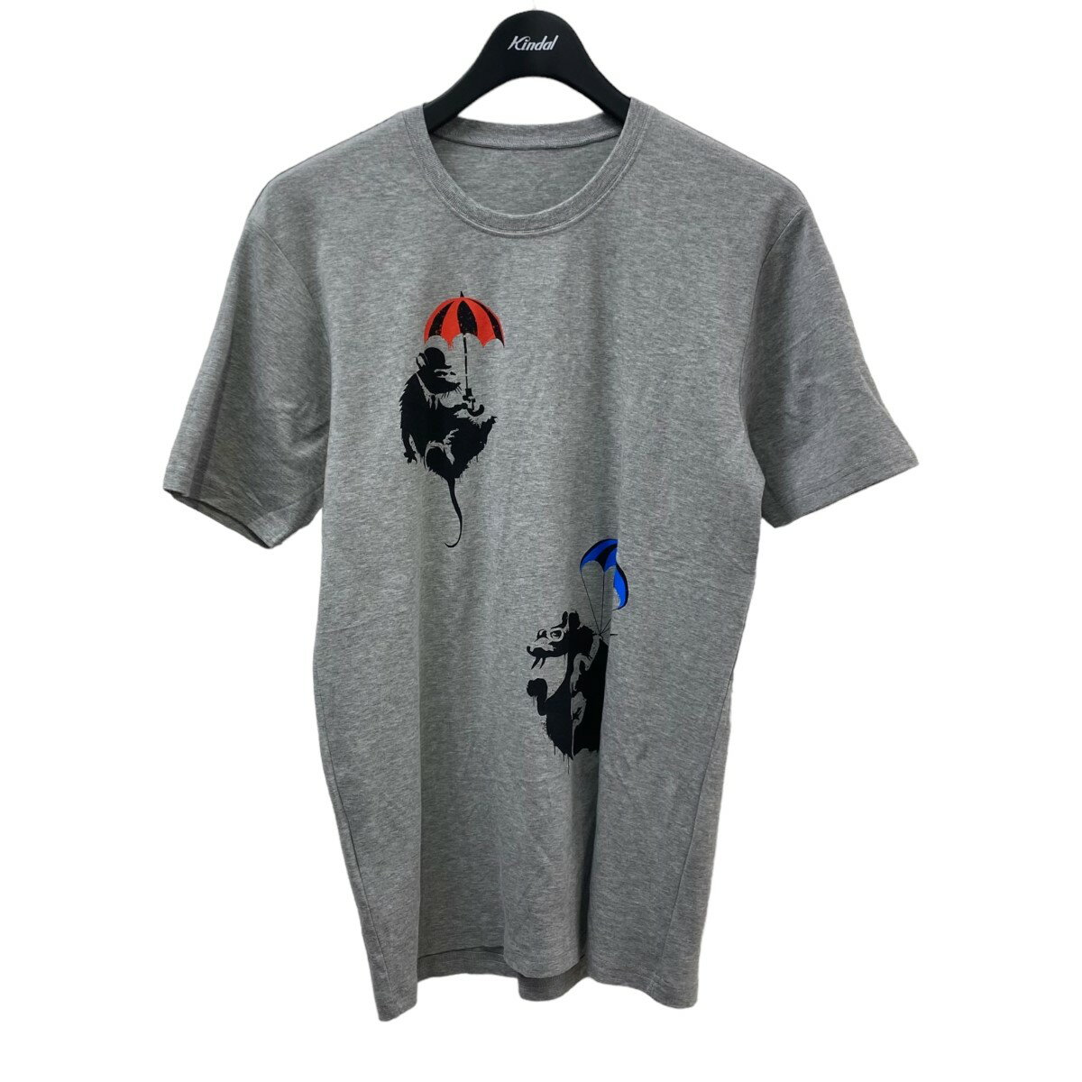 LUCIEN PELLAT-FINET　×Banksy’s Graffiti バンクシーグラフィティTシャツ グレー サイズ：S （ルシアンペラフィネ）