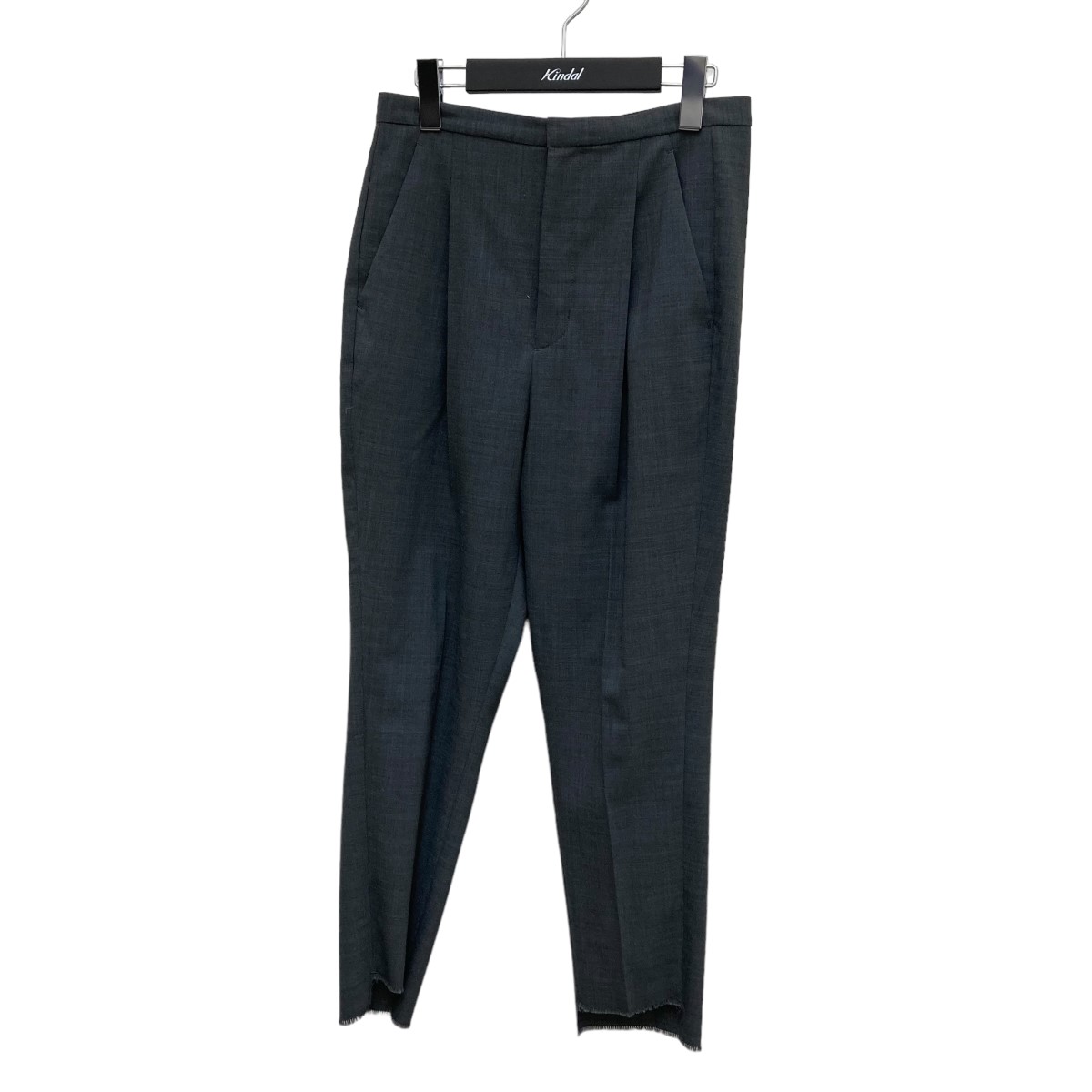 【中古】Plage23SS センタープレス タック パンツ 23030922900010 グレー サイズ:36【価格見直し】