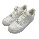 NIKE「AIR FORCE 1」ローカットスニーカー ホワイト サイズ：27．5cm