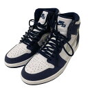 【中古】NIKE　AIR JORDAN 1 HIGH OG CO JP スニーカー DC1788-100 ホワイト×ネイビー サイズ：27．5cm 【280823】（ナイキ）