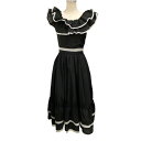 yÁzTreat urself@frill black dress ts[X 1221-0183-TR ubN TCYFF y310823zig[gAZtj