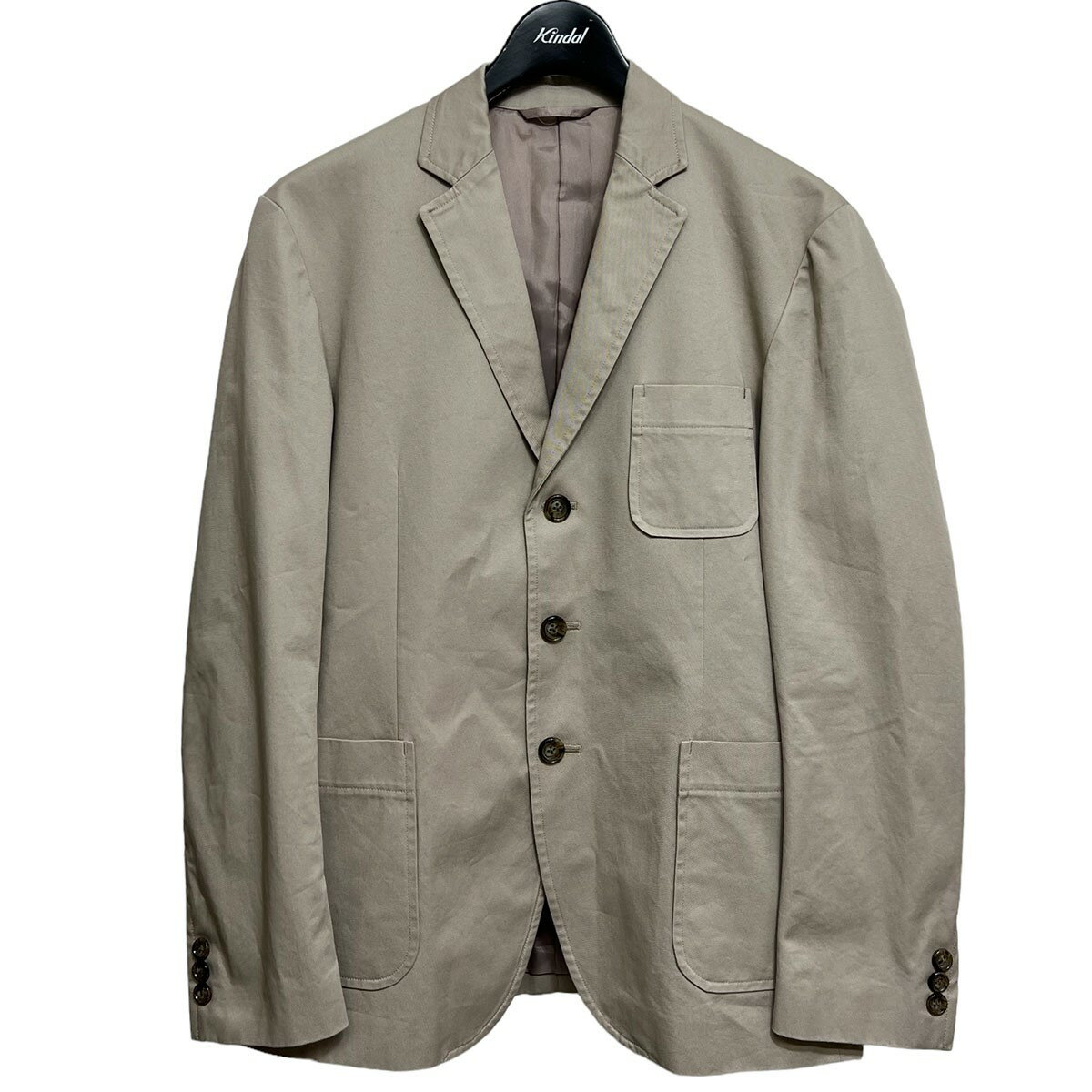 【中古】FouFou Cotton Single 3 Button Jacket&One Tuck Slacks ベージュ サイズ:0/0 【050923】(フォーフォー)