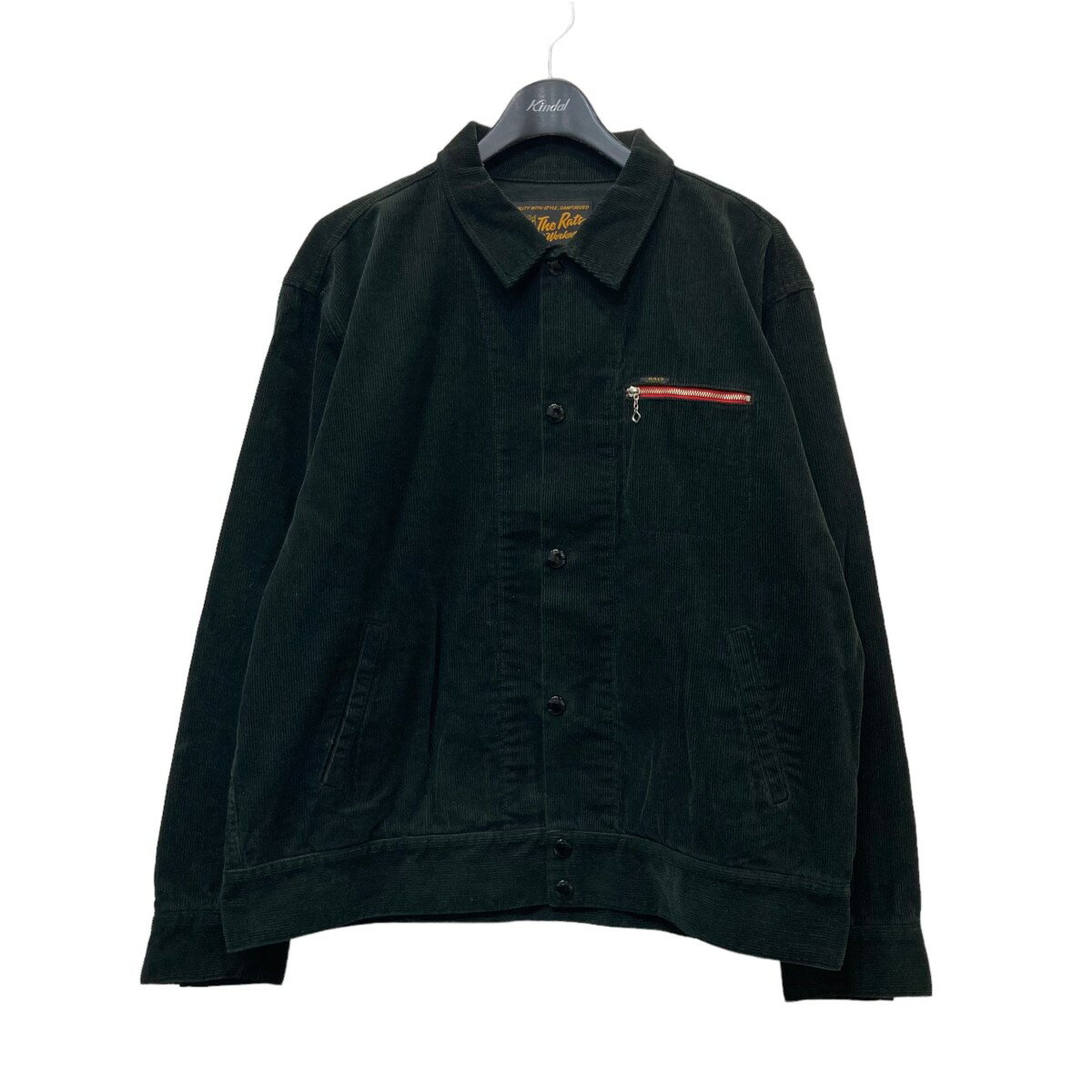 RATS21AW「CORDUROY WORK JKT」コーデュロイジャケット ブラック サイズ：XL