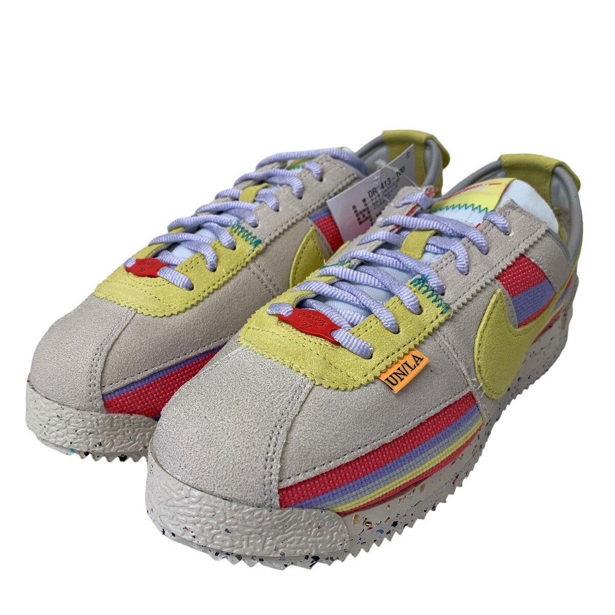 【中古】NIKE×UNION｢Nike Cortez Lemon Frost｣コルテッツスニーカー マルチカラー サイズ：26cm【価格見直し】