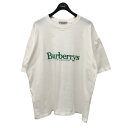 【中古】Burberry’s　ロゴ刺繍 クルーネックTシャツ 