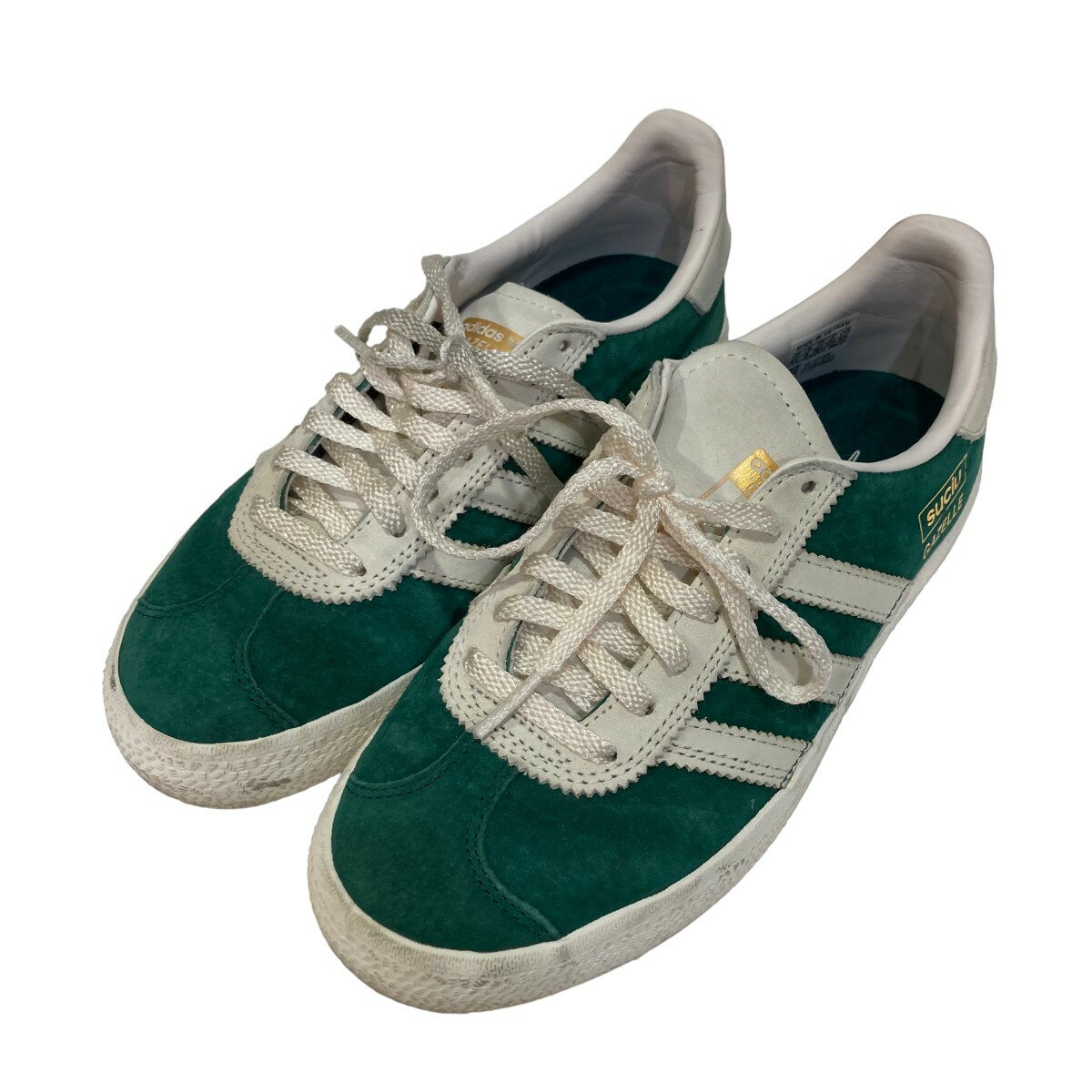 【中古】adidas originals「Gazelle ADV Mark Suciu」 スニーカー グリーン サイズ：22．5cm【価格見直し】