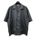 【中古】RADIALL　WIRE WHEEL - OPEN COLLARED SHIRT S／S オープンカラーシャツ グレー サイズ：L 【160923】（ラディアル）