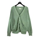 【中古】Ernie Paloカーディガン Linen Rib Cardigan グリーン サイズ：48【価格見直し】