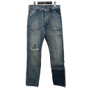 Levis　× REESE COOPER　加工デニムパンツ STRAIGHT FIT DENIM JEAN インディゴ サイズ：30 （リーバイス）