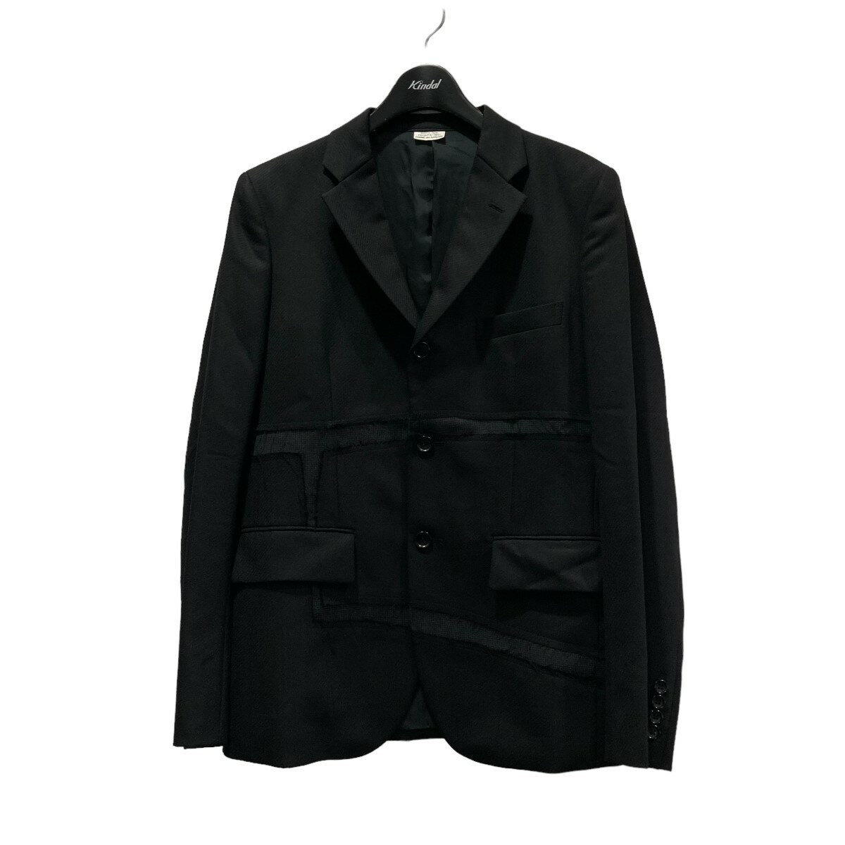 【中古】COMME des GARCONS HOMME DEUX21AW ジャケット ブラック サイズ：S【価格見直し】