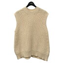 【中古】machattアゼスリーブレスニット ニットベスト 22010101 アイボリー サイズ:-【価格見直し】