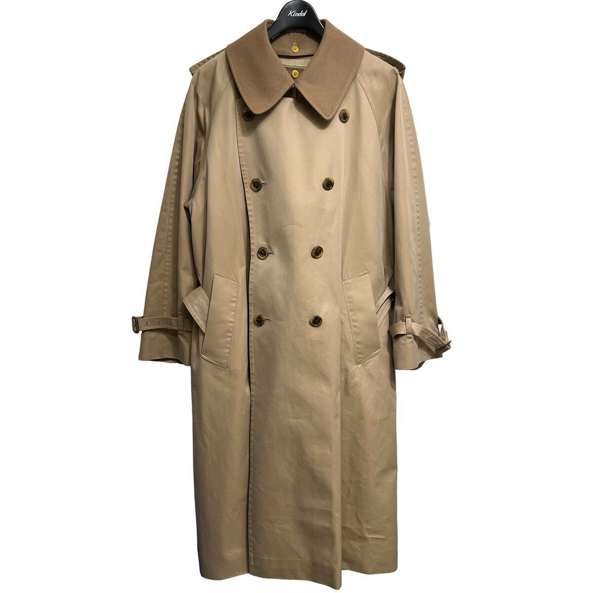 yÁzblurhms@Cotton Gaberdine Trench Coat RbgMoWg`R[g x[W TCYF2 y270923ziu[Xj