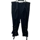 【中古】YOHJI YAMAMOTO pour homme21AW 金具付きサスペンダーPパンツ ブラック サイズ：2【価格見直し】