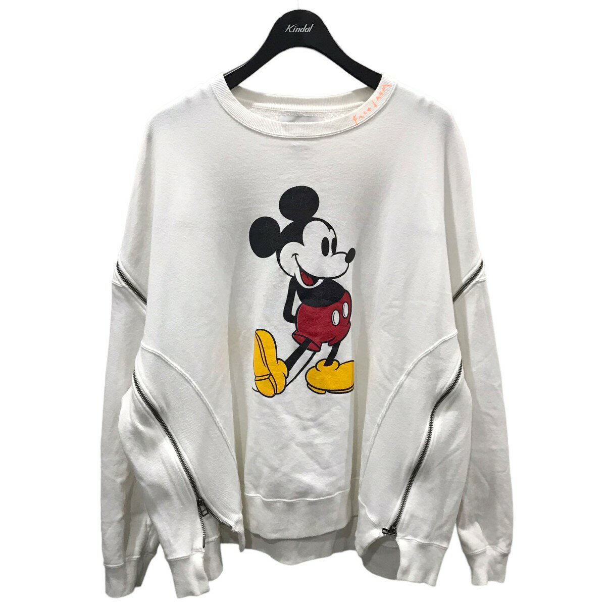 yÁzFACETASM~bL[vgWbvXEFbgg[i[ MICKEY ZIPPER CREWNECK zCg TCYF3yiz