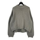 【中古】LE CIEL BLEUモックネックニット COLOR LOW GAUGE KNIT TOPS 22A61518 グレー サイズ：36【価格見直し】