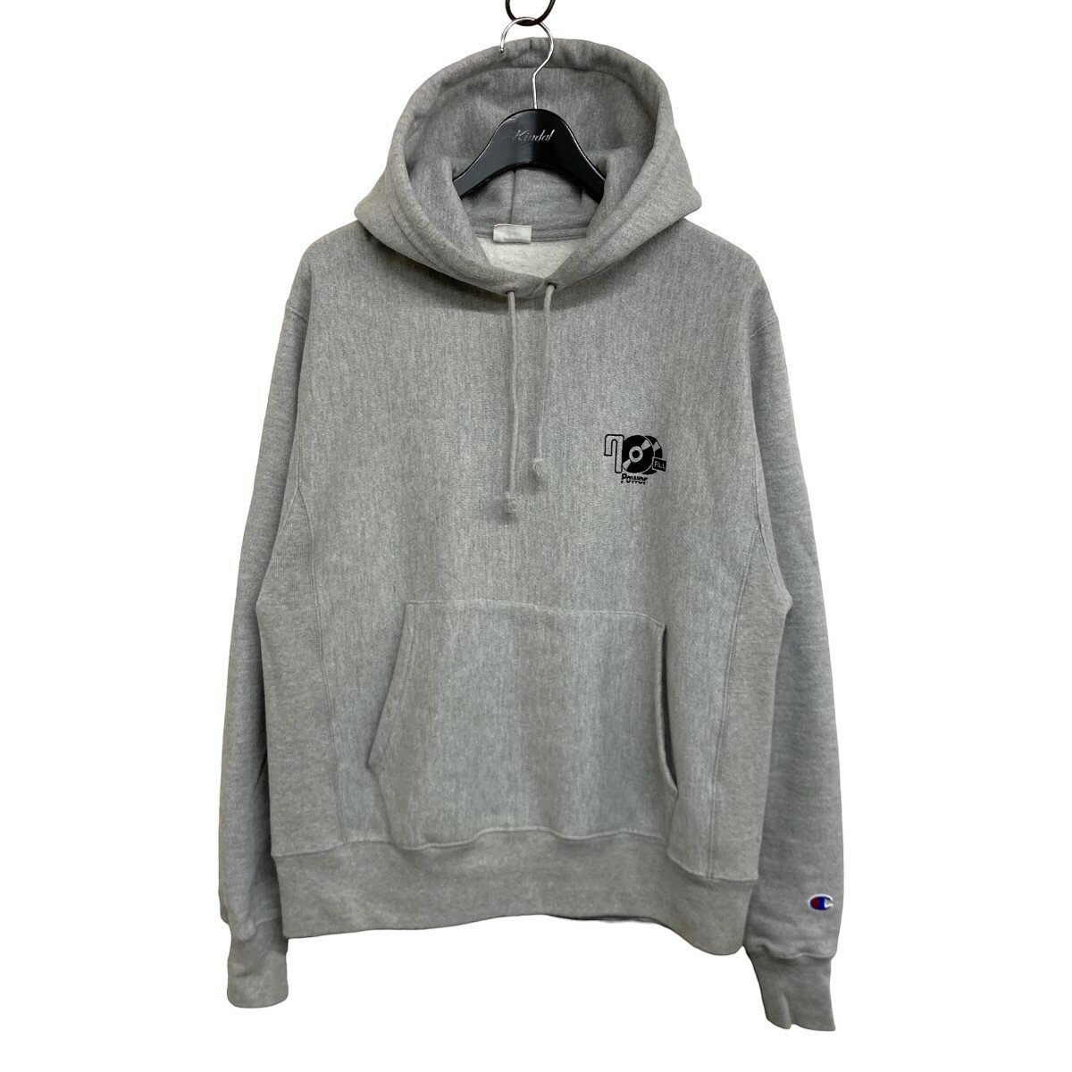 【中古】700FILL×Champion ワンポイントパーカー グレー サイズ：M 【041023】（セブンハンドレットフィル×チャンピオン）