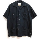 【中古】WACKO MARIA　FANIA CUBA SHIRT S／S キューバシャツ ブラック サイズ：M 【071023】（ワコマリア）