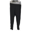 【中古】BORDERS AT BALCONY　「TAPERED PANTS」ウエストデザインテーパードパンツ ブラック サイズ：36 【081023】（ボーダーズアットバルコニー）