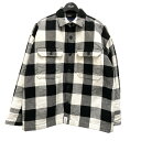 DESCENDANT　CLAIRTON PLAID JACKET 22AW ホワイト×ブラック サイズ：1 （ディセンダント）