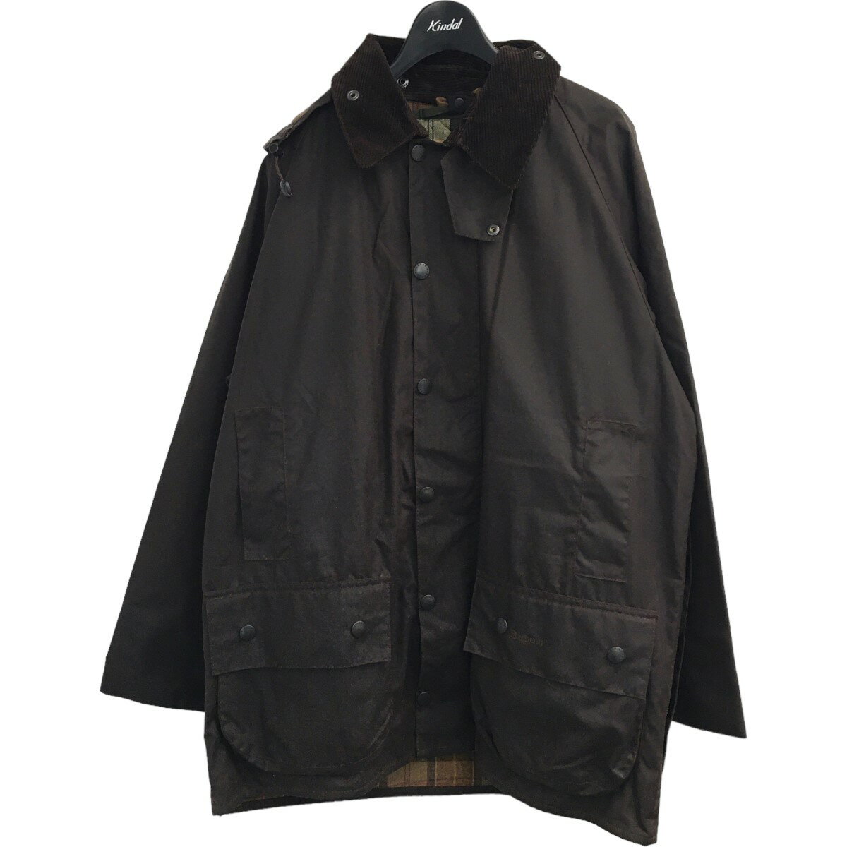 【中古】Barbour「A231 BEAUFORT JACKET」 ライナー フード付きビューフォート／オイルドジャケット ブラウン サイズ：40【価格見直し】