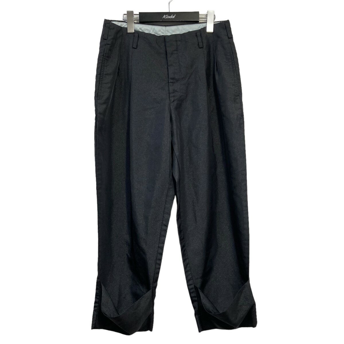 【中古】COMME des GARCONS HOMME PLUS　19AW スラックスパンツ ブラック サイズ：XS 【131023】（コムデギャルソンオムプリュス）