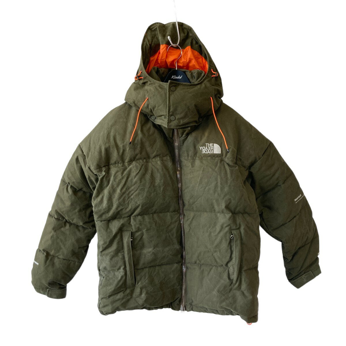 【中古】READYMADE　VINTAGE U．S ARMY TENT SHELL DOWN JACKET オリーブ サイズ：4 【141023】（レディメイド）