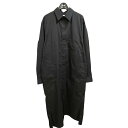 【中古】LEMAIRE　22SS ロングシャツ ブラック サイズ：S 【151023】（ルメール）