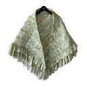 【中古】Martine rose　22AW QUILTED DOUBLE FRILL SCARF 黄緑 【161023】（マーティンローズ）【タイムSL】