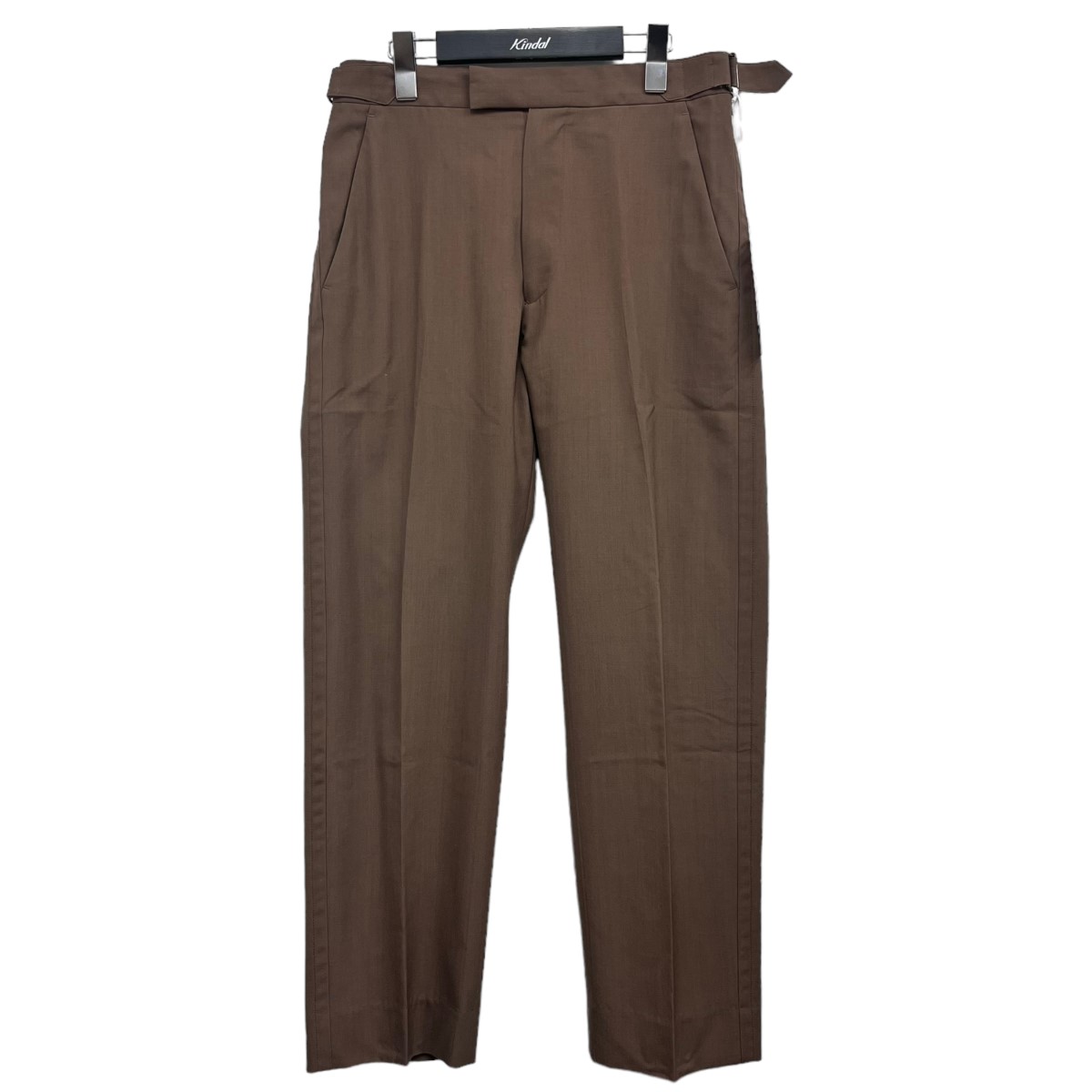【中古】YOKE2022SS 「Covered Straight Fit Trouser」 ストレートフィットパンツ ブラウン サイズ：3【価格見直し】