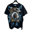 【中古】TOURCHAMP 90s American Thunder Tee ブラック サイズ：L 【191023】（ツアーチャンプ）