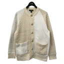 【中古】NIGEL CABOURN　FISHERMAN CARDIGAN フィッシャーマンカーディガン 8037-00-20004 ベージュ サイズ：50 【211023】（ナイジェルケーボン）