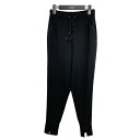 【中古】Theory2021AW 「Double Knit LT Slouchy Jogger」 イージーパンツ ブラック サイズ：P【価格見直し】