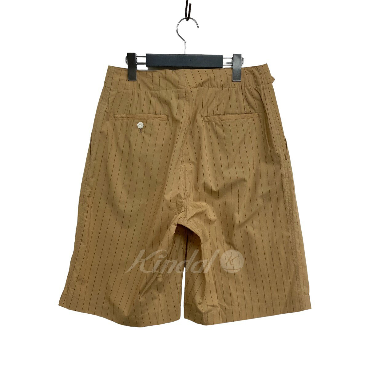 【中古】YOKE2022SS 「HAND STRIPE PRINT BELTED WIDE SHORTS」 ゴールデンイエロー サイズ：2【価格見直し】 2