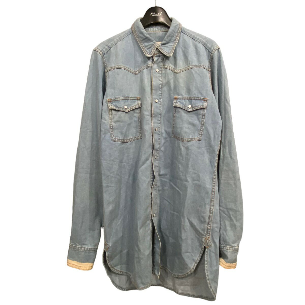 【中古】DRIES VAN NOTEN　デニムシャツ ライトインディゴ サイズ：44 【241023】（ドリスヴァンノッテン）