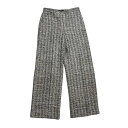 【中古】Theoryツイードパンツ ベージュ サイズ:0【価格見直し】