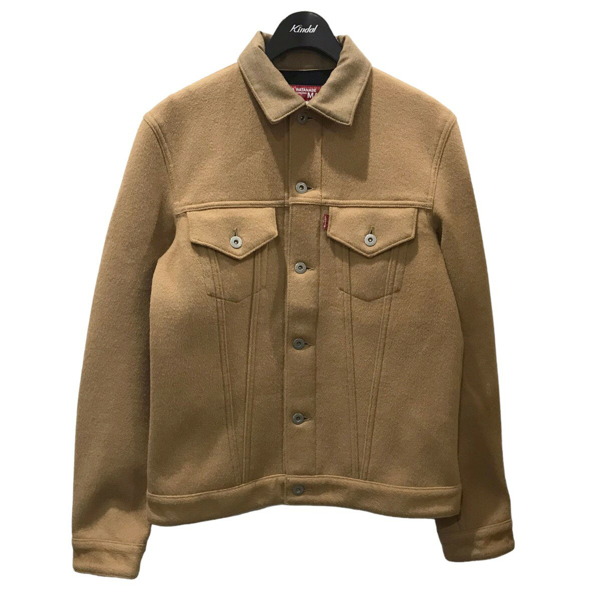 【中古】JUNYA WATANABE MAN　× Levi´s エルボーパッチウールビーバーボンディングジャケット WR-J211 ブラウン サイズ：M 【241023】（ジュンヤワタナベ マン）