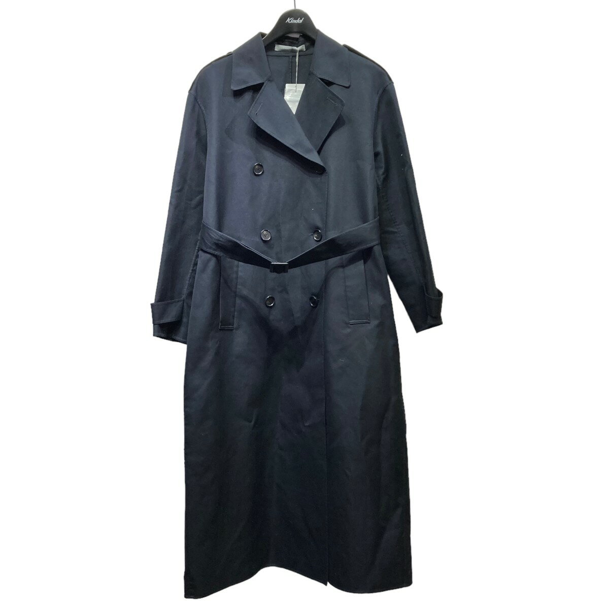 【中古】Theory Luxe22AW　Malden Kelimi　ダブルブレストコート　03-2309604 ネイビー サイズ：38【価格見直し】