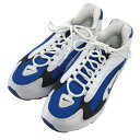 【中古】NIKE　「AIR MAX TRIAX」スニーカー ホワイト×ヴァーシティロイヤル サイズ：28cm 【241023】（ナイキ）