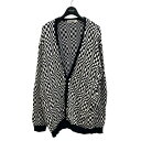 【中古】COOTIE PRODUCTIONS　18SS Cazy Checkered Cardigan カーディガン ブラック×ホワイト サイズ：M 【251023】（クーティプロダクションズ）