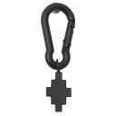 【中古】MARCELO BURLON　SINGLE CROSS SNAP HOOK EAR BLACK NO COLOR カラビナ ピアス ブラック サイズ：- 【241023】（マルセロバーロン）