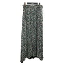 【中古】ISABEL MARANT ETOILE　Floral Print Maxi Skirt　18A020E ブラック×パープル サイズ：34 【311023】（イザベルマラン エトワール）