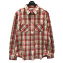 【中古】TMT チェック柄ネルシャツ VINTAGE HEAVY PLAID SHIRTS レッド ブルー イエロー他 サイズ：XL 【021123】（ティーエムティー）