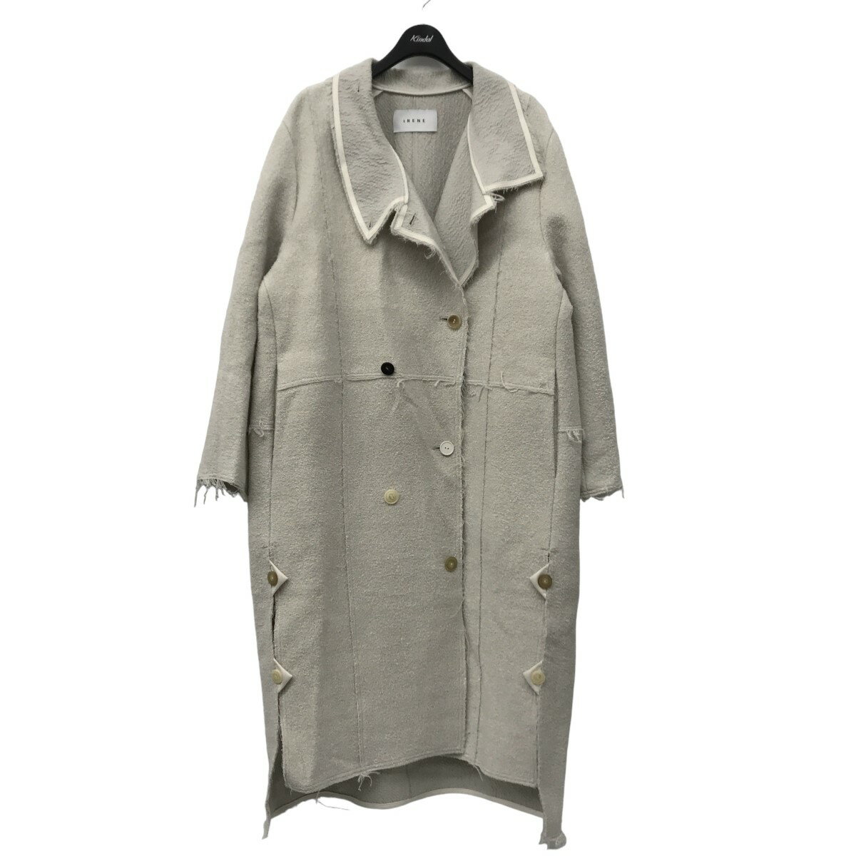 楽天ブランド古着のカインドオル【中古】IRENE21AW Various Button Coat ボタンコート 23A89003 アイボリー サイズ：36【価格見直し】