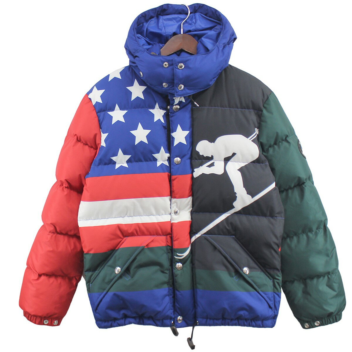 【中古】POLO RALPH LAURENDOWNHILL SKIER DOWN JACKET ダウンヒル スキーヤー ダウンジャケット マルチカラー サイズ：S【価格見直し】