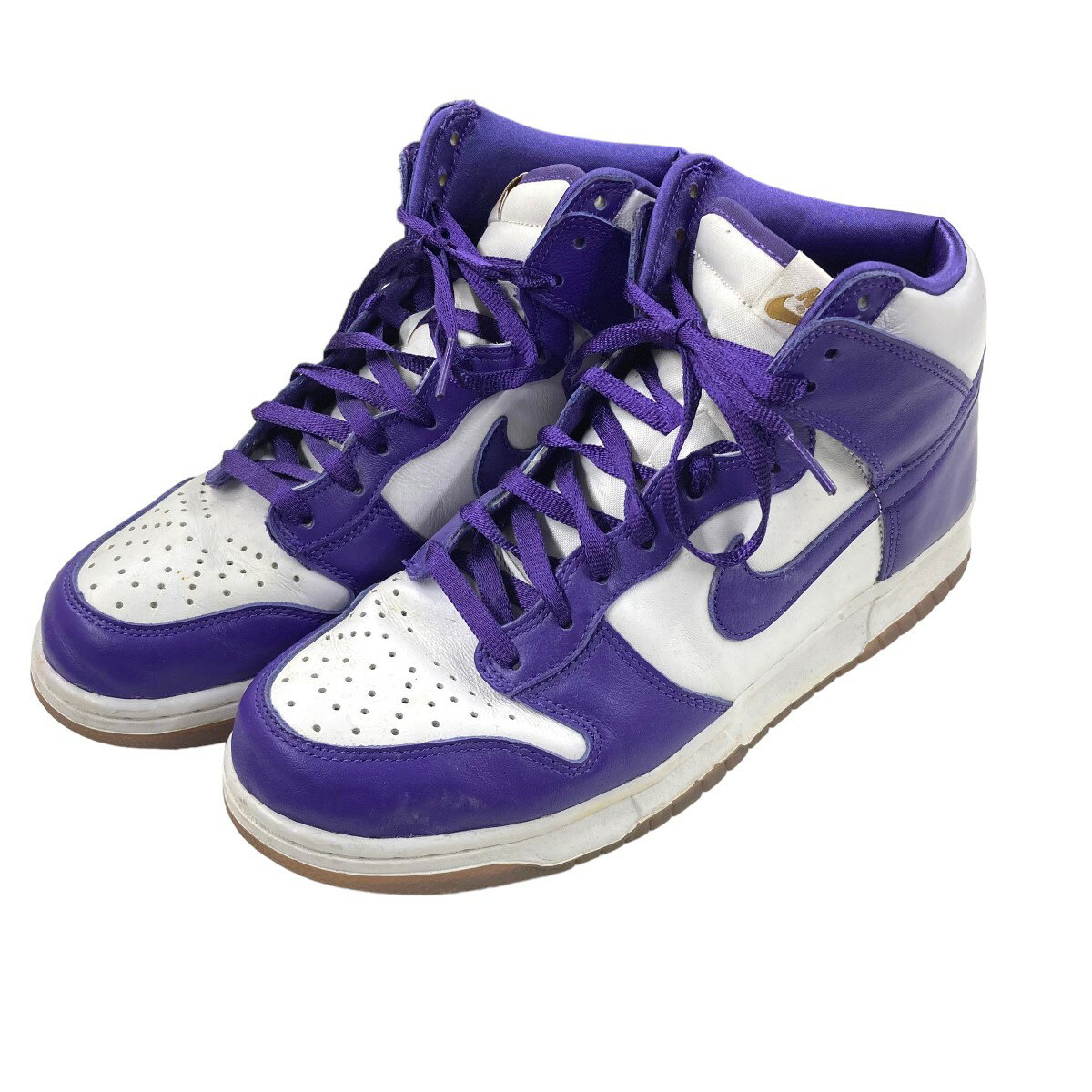 【中古】NIKE「WMNS DUNK HI SP」 ハイカットスニーカー パープル サイズ：28【価格見直し】