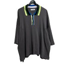【中古】TTT MSW　2022SS Polo Shirt 半袖ニットポロシャツ グレー サイズ：L 【061123】（ティーモダンストリートウェア）
