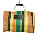 【中古】MARNI　MARKET STRIPE MINI BAG ハンドバッグ イエロー×オレンジ サイズ：- 【081123】（マルニ）