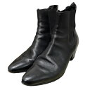 【中古】CELINE｢JACNO LEATHER SHOES｣サイドゴアレザーブーツ ブラック サイズ：41【価格見直し】